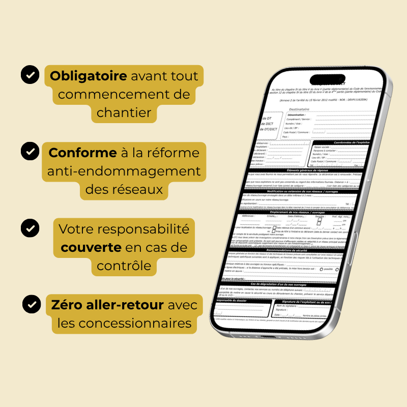 Demande de DT/DICT - Déclaration et conformité réglementaire – Image 3