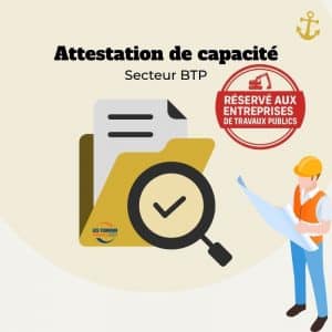 Attestation de capacité BTP