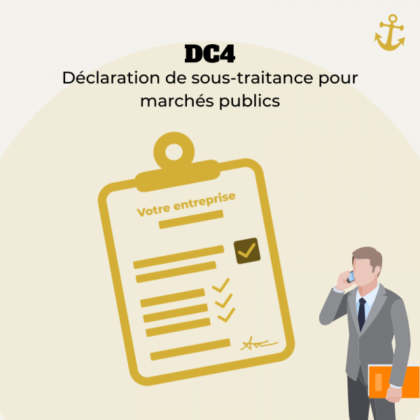 DC4 – Déclaration de sous-traitance pour marchés publics
