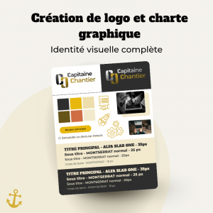 Création de logo et charte graphique – Identité visuelle complète et intégration à vos documents