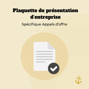 Plaquette présentation d'entreprise AO