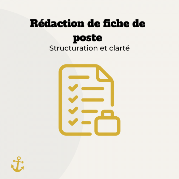 Rédaction de fiche de poste – Structuration et clarté
