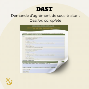 Demande d’Agrément de Sous-Traitant (DAST) – Gestion complète
