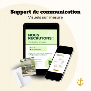 Support de communication sur mesure