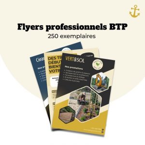 Flyer professionnel BTP – 250 exemplaires