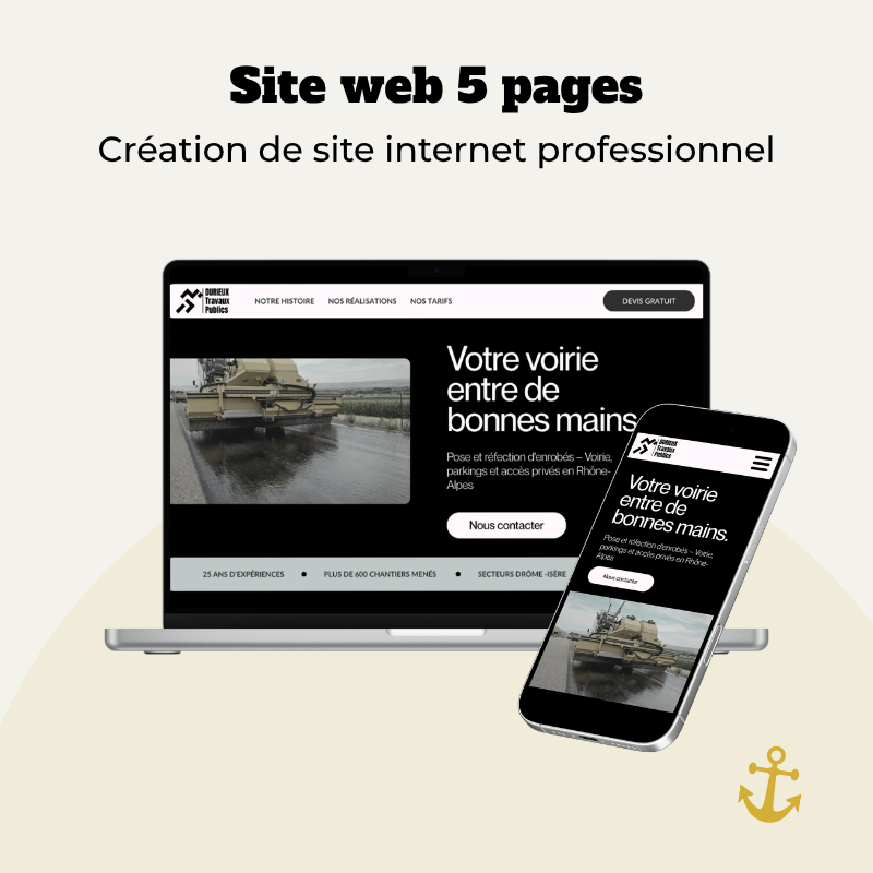 Site web professionnel - 5 pages