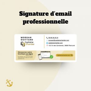 Signature d'email professionnelle